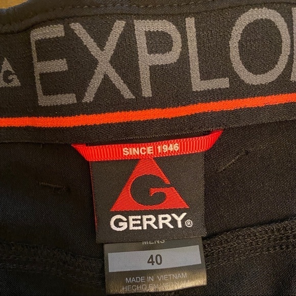 Gerry Size 40 Cargo Shorts, Stretch, Men’s, Black Walking, Hiking - Picture 2 of 6